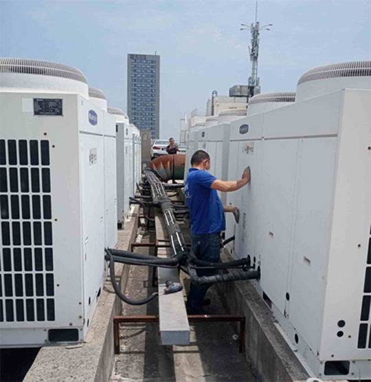 新乐中央空调制热和不制冷系统维修方法